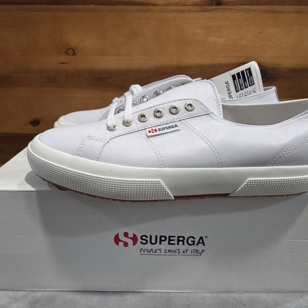 Superga Men's Classic White Sneakers